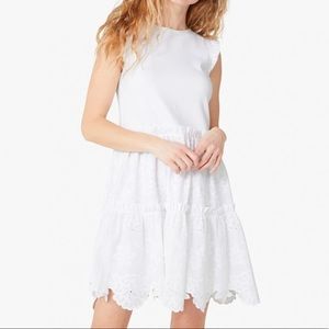 NWT Kate Spade Mixed-Media Broderie Anglaise Dress